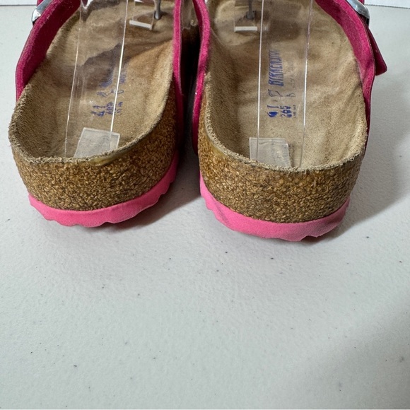 Birkenstock Pink Glitter Gizeh Sandals Women’s Comfort Summer Shoes Size 41 - Picture 11 of 16